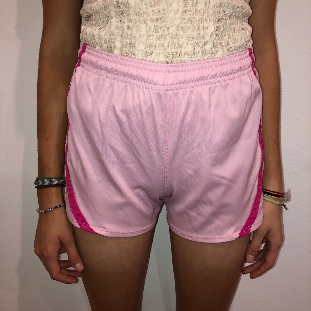 Pink Athletic Shorts - Picture 2 of 3